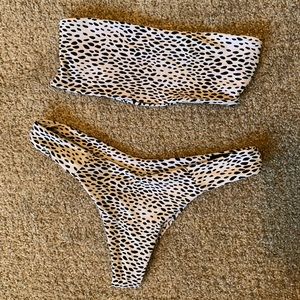 Blackbough swim high cut bikini